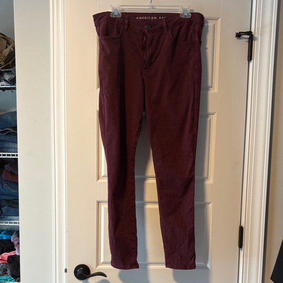 American Eagle Outfitters Pants - American Eagle Outfitters Burgundy Trousers